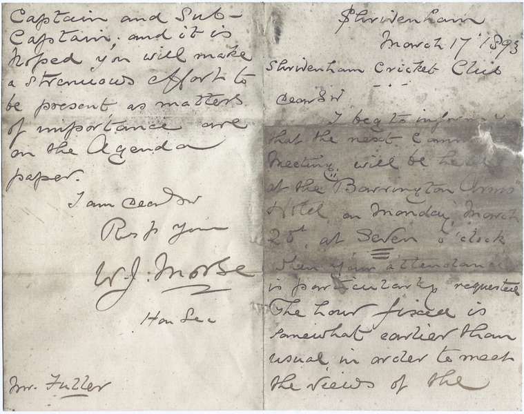 Copy of the Letter