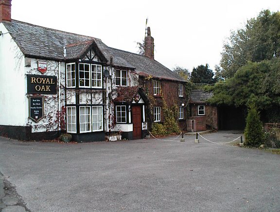 The Royal Oak Pub in Watchfield where David Pocock was landlord. (Now Demolished) Photo by Neil B. Maw