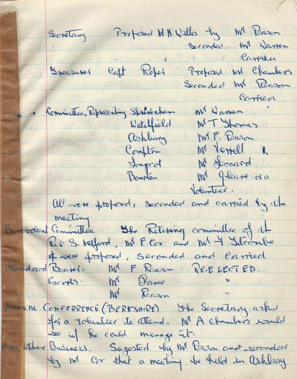 Royal British Legion Documents