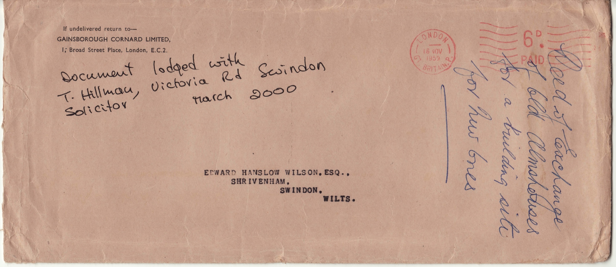 Envelope from 1959