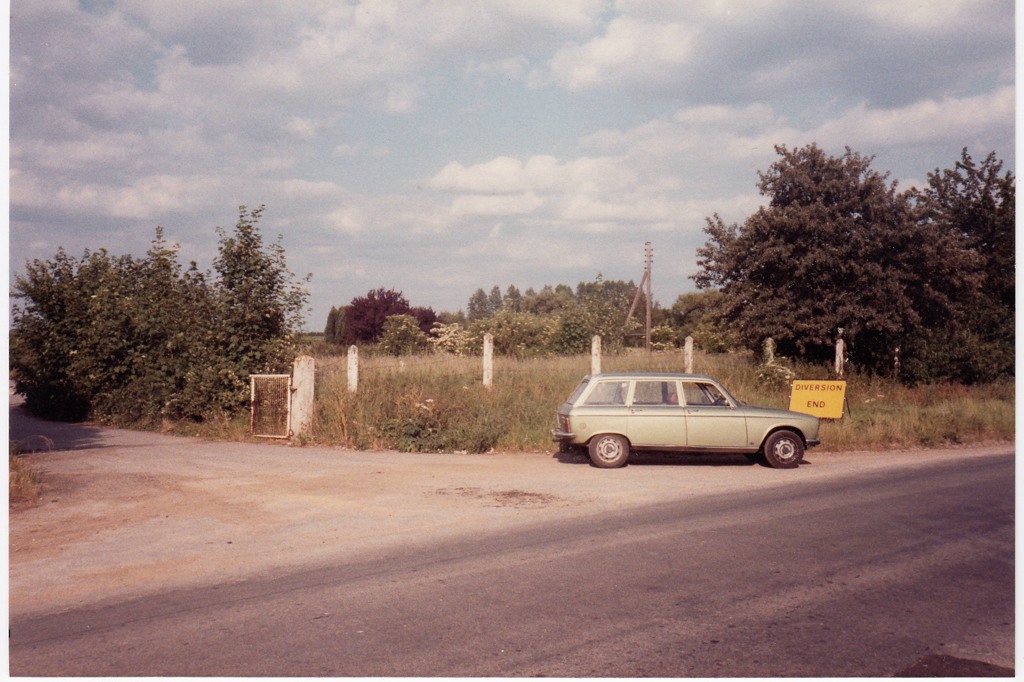 The gate to the RAF base in 1984, before the Business Park was built. Photo by Mel A.G. Veal