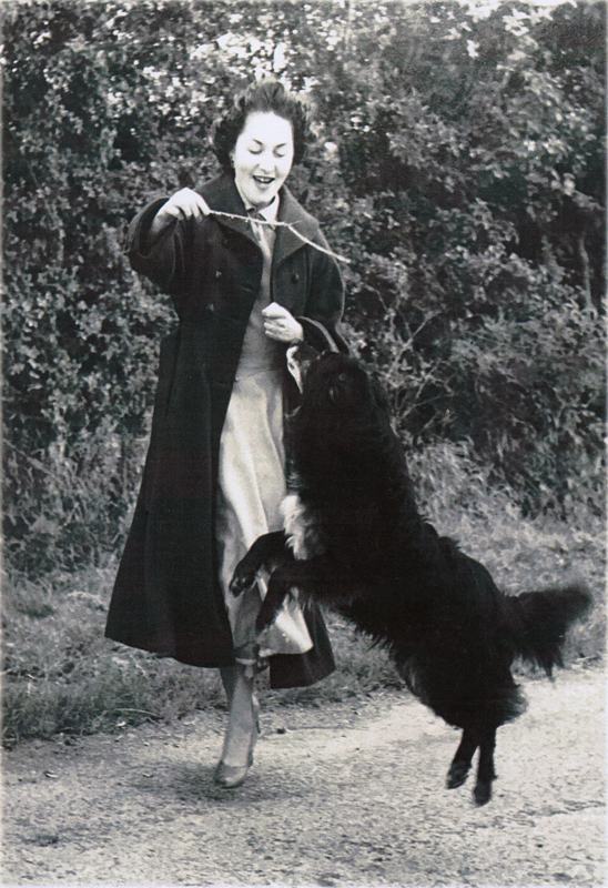 Margaret with her dog