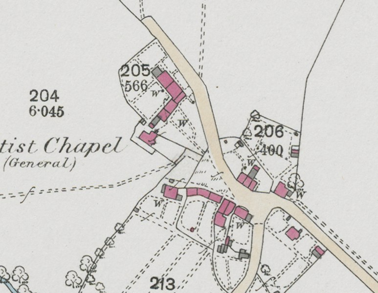 A clip from the OS 25 inch series 1873 - 1888  courtesy of the National Library of Scotland geo-referenced maps