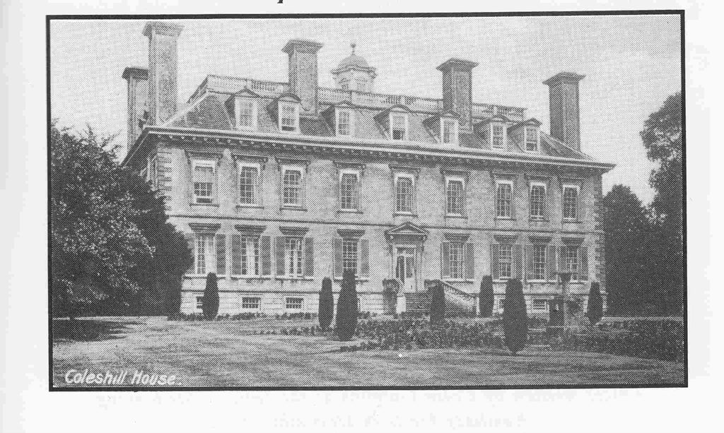 Coleshill House before it was burned down
