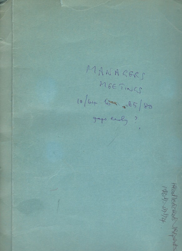 Front cover of the folder