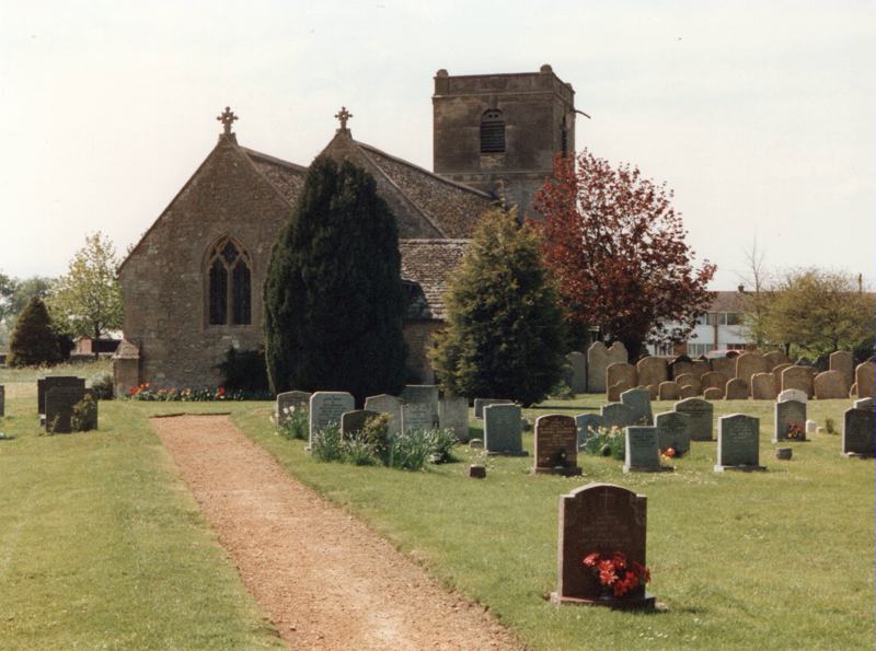 St Mary the Virgin church at Longcott in 1996