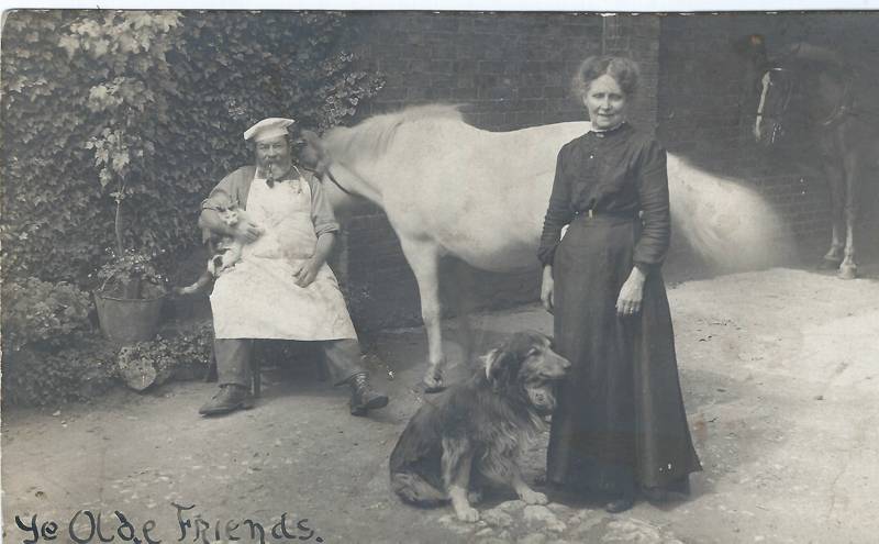Crusty Fuller with his horse