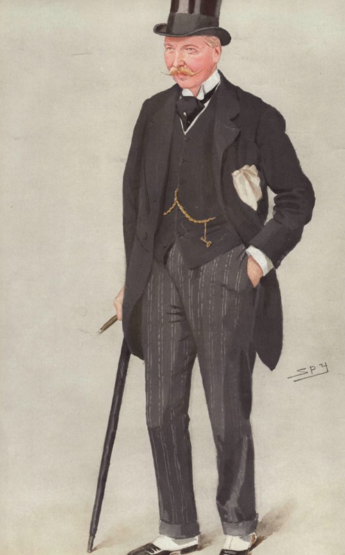 Drawing of Lord Barrington that appeared in Vanity Fair magazine circa 1930