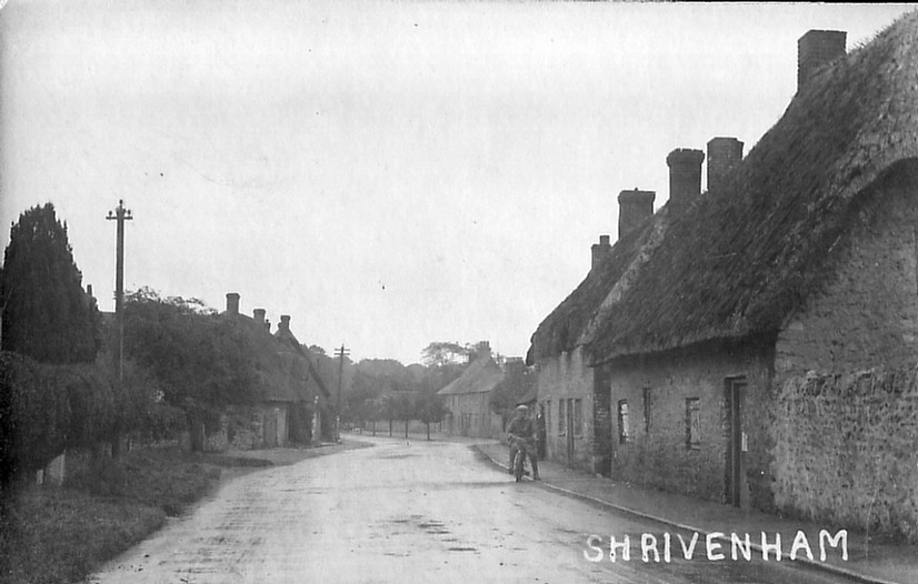 Shrivenham High Street 50 years after the lecture (1905). Photo courtesy of Paul Williams