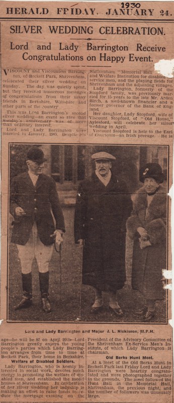 A scan of the newspaper article
