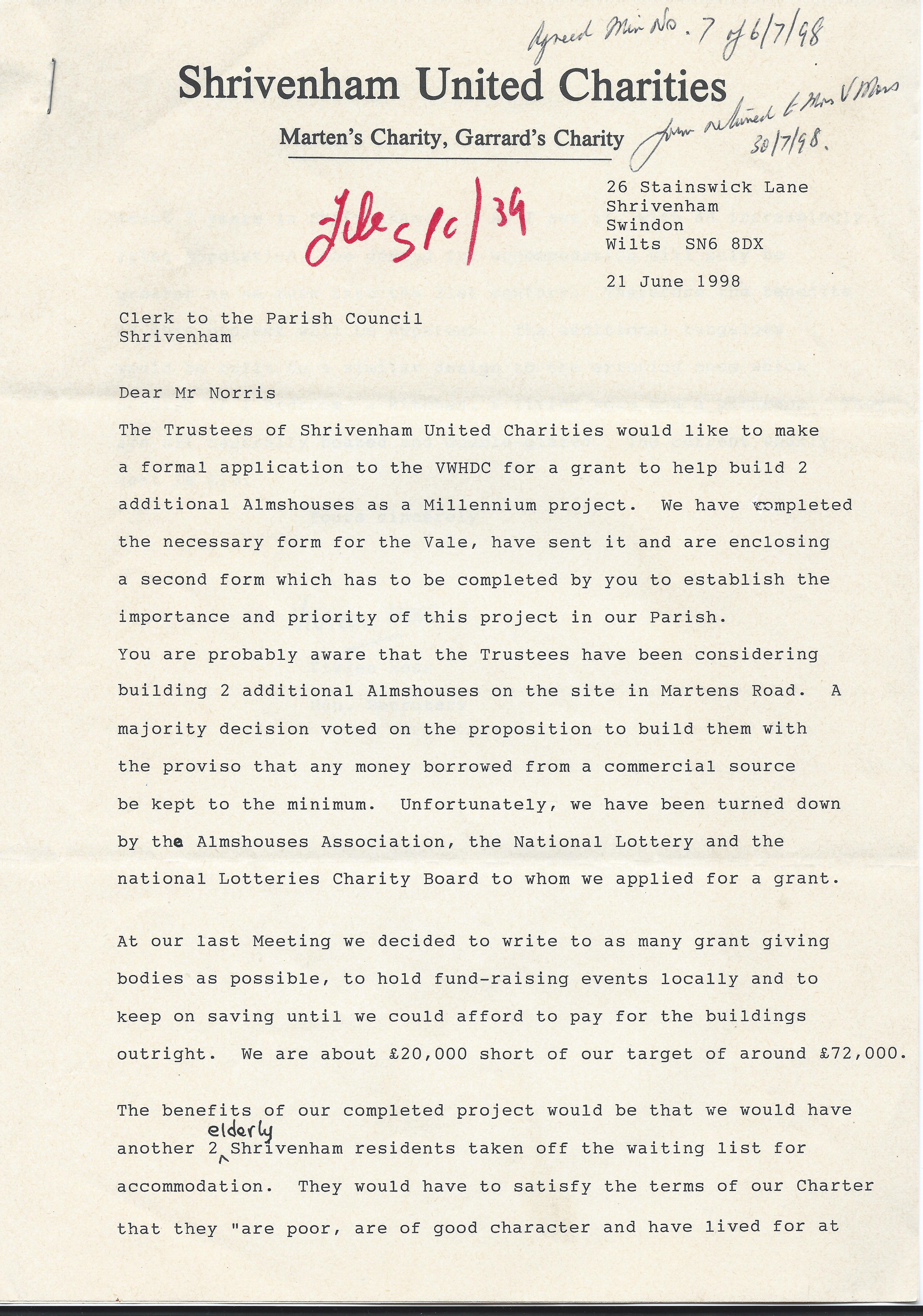 A typical letter from the file