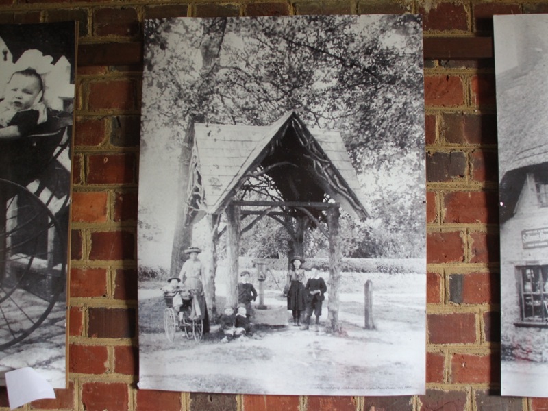 Large print with original village pump