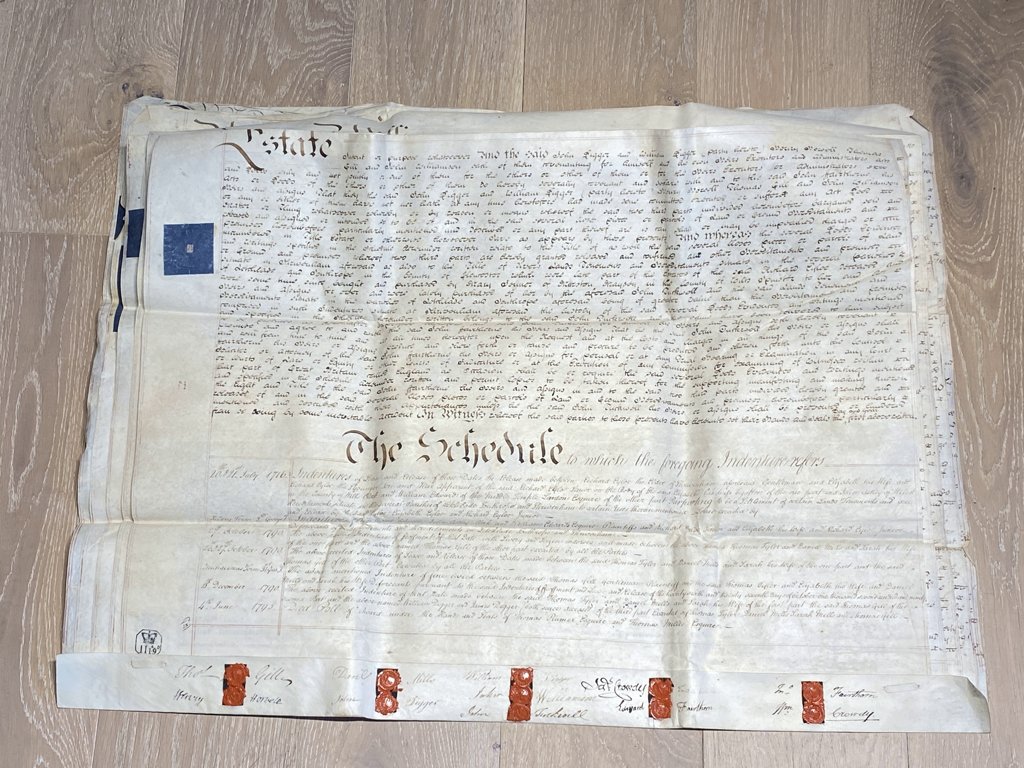 The whole Indenture consisting of 5 parchment pages