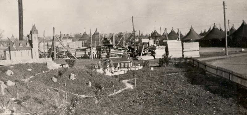 A model village that was made by the prisoners
