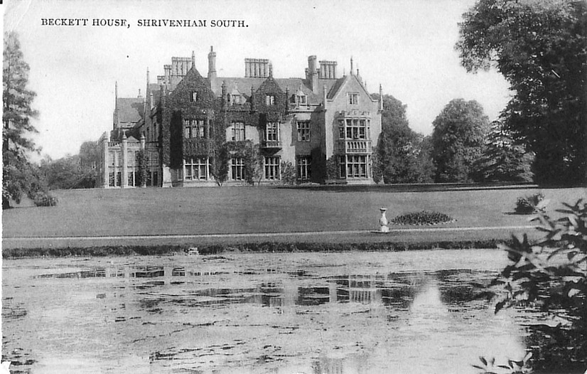 A photo from 1910. The marquee was erected here between Beckett House and the lake. Photo courtesy of Paul Williams