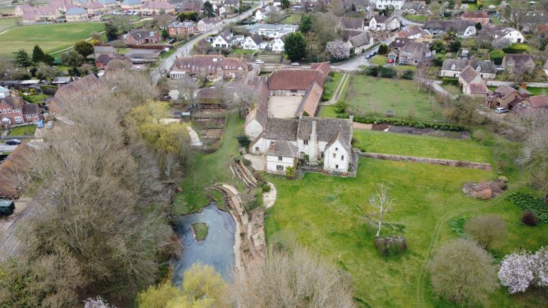 Ashbury Manor House & village ahead. Photo by Neil B. Maw