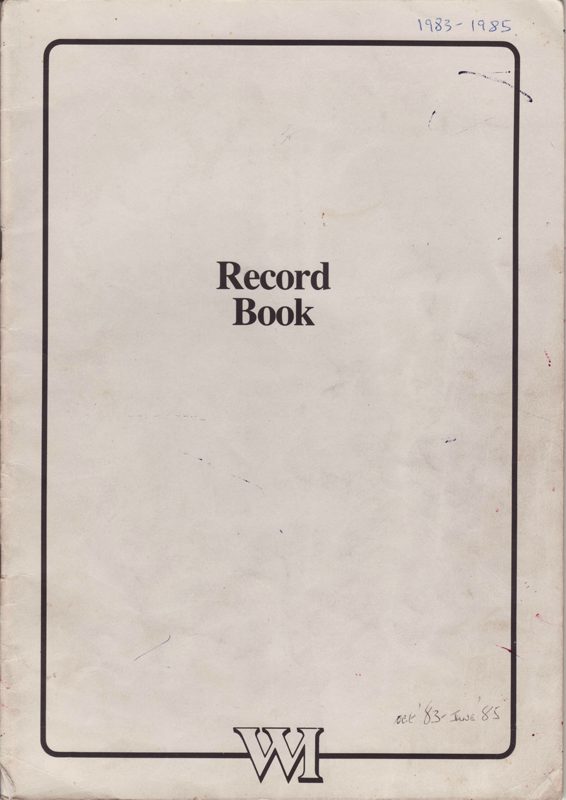 Shrivenham Women's Institute Record Books 1983 - 2002