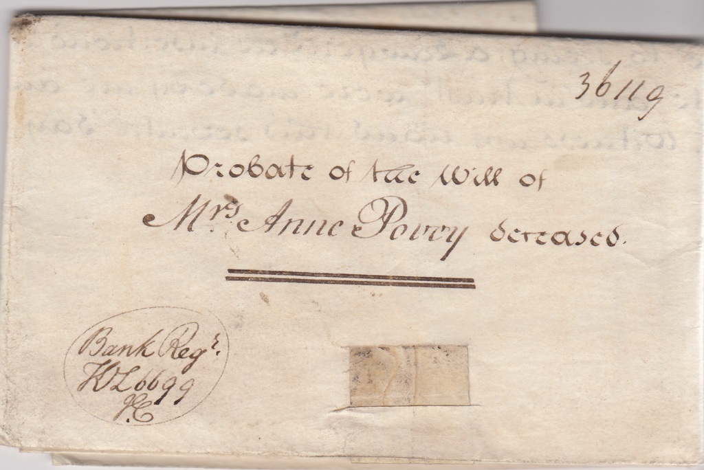 Will of Anne Povey 1814