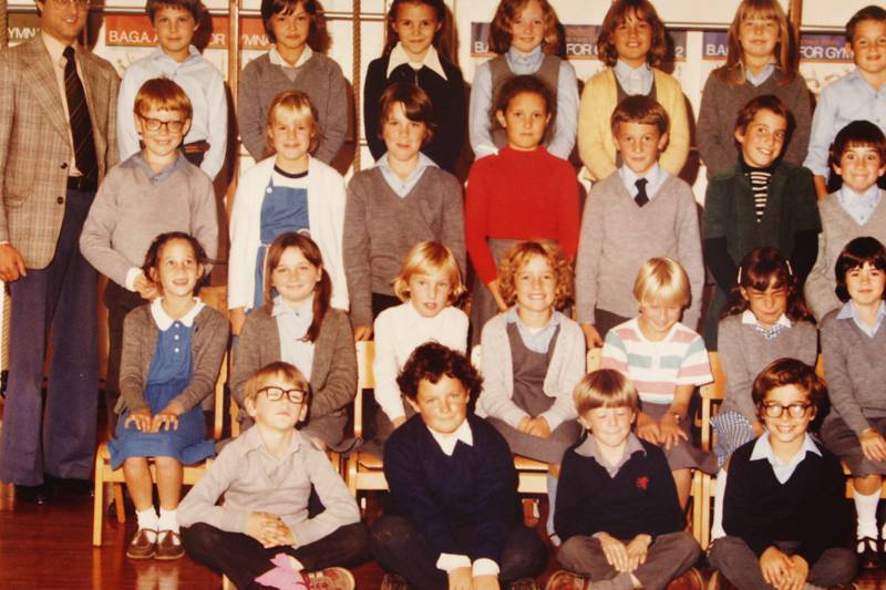 School class probably from 1982