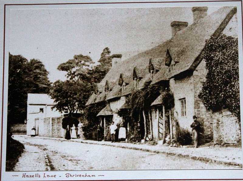 Hazell's Lane, Shrivenham. There were 7 cottages in total, some accessed from the rear