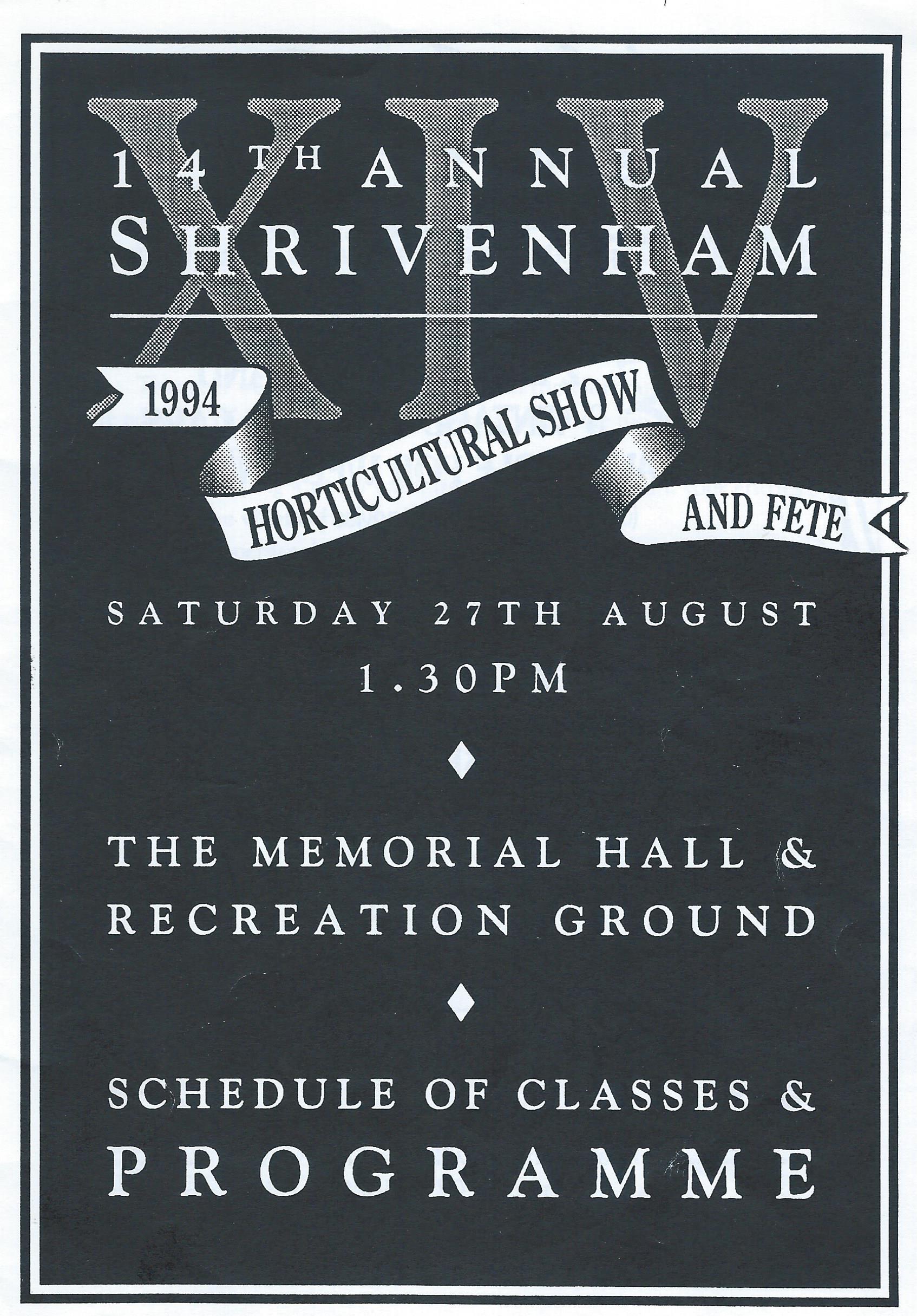 Programme front cover