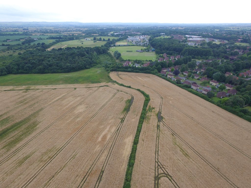 Wellington Wood today on the right. It's now within the grounds of the military college campus. Photo by Neil B.Maw