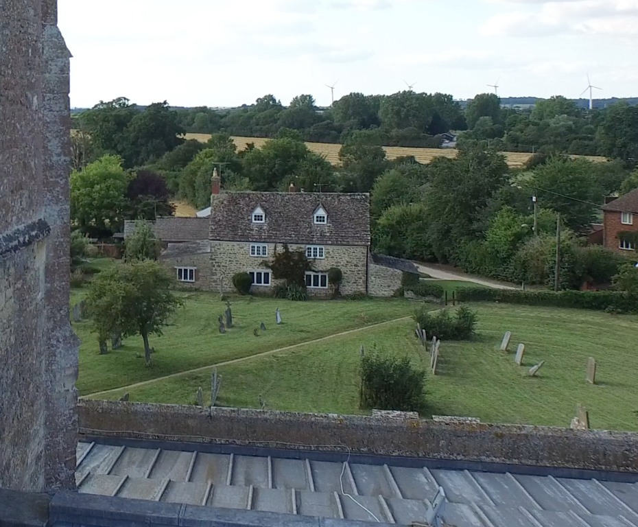 Church House viewed from the side of the tower of St Andrew's church