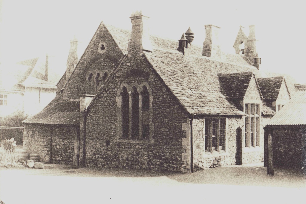 The rear of Shrivenham School circa 1900. It would have been somewhere here that the incident took place in 1876