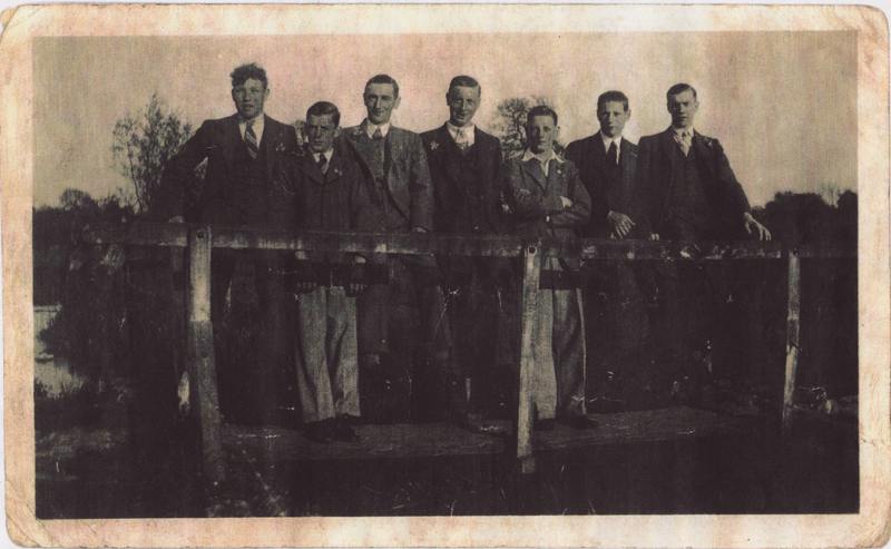 Local lads on Tuckmill Bridge