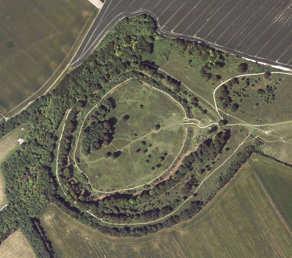 Danebury Hill Fort courtesy of Wikipedia