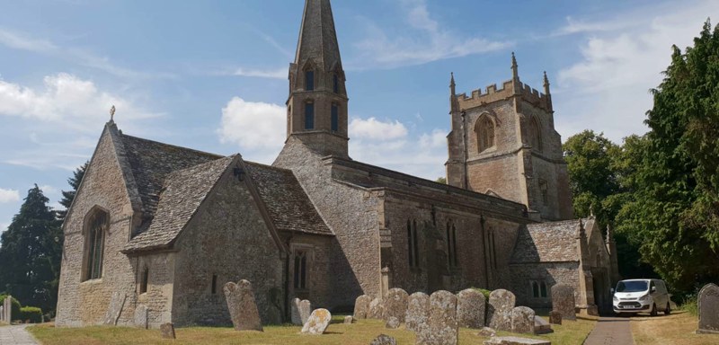 The full frontage of the church. Photo by Alice Rendell