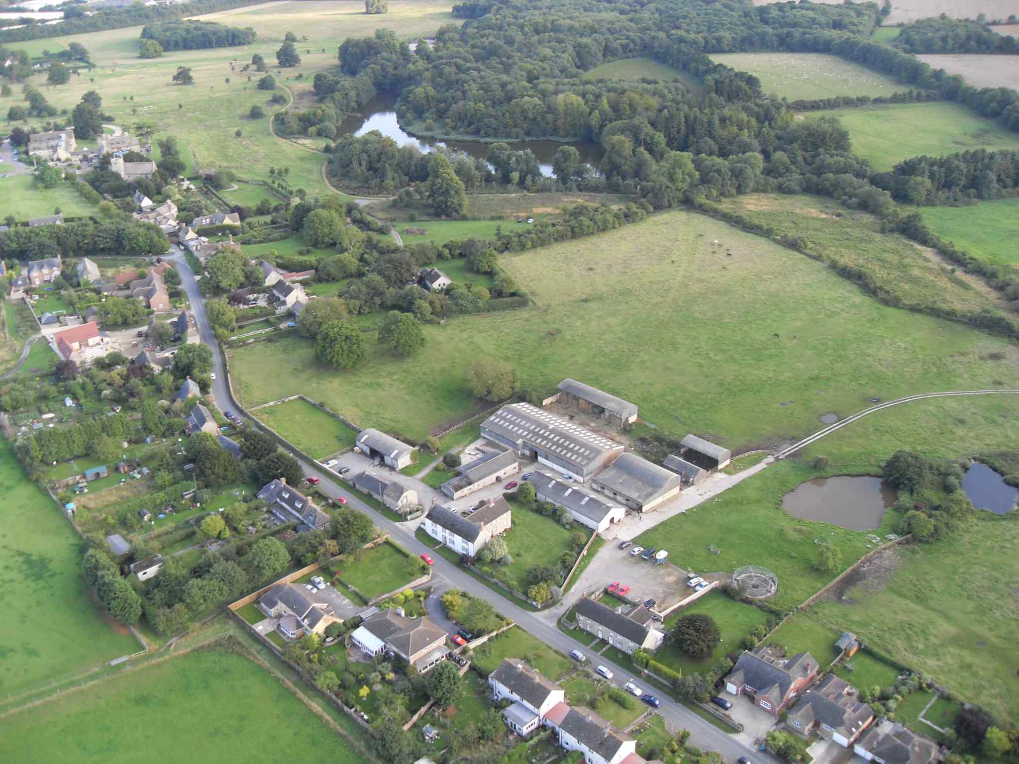 Aerial view of the village. Photo by Neil B. Maw