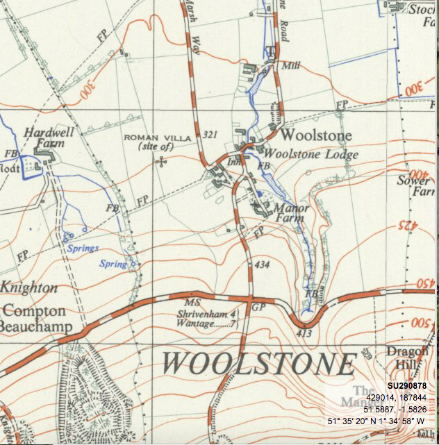 The location of the Villa. Map courtesy of the National Library of Scotland georeferenced maps