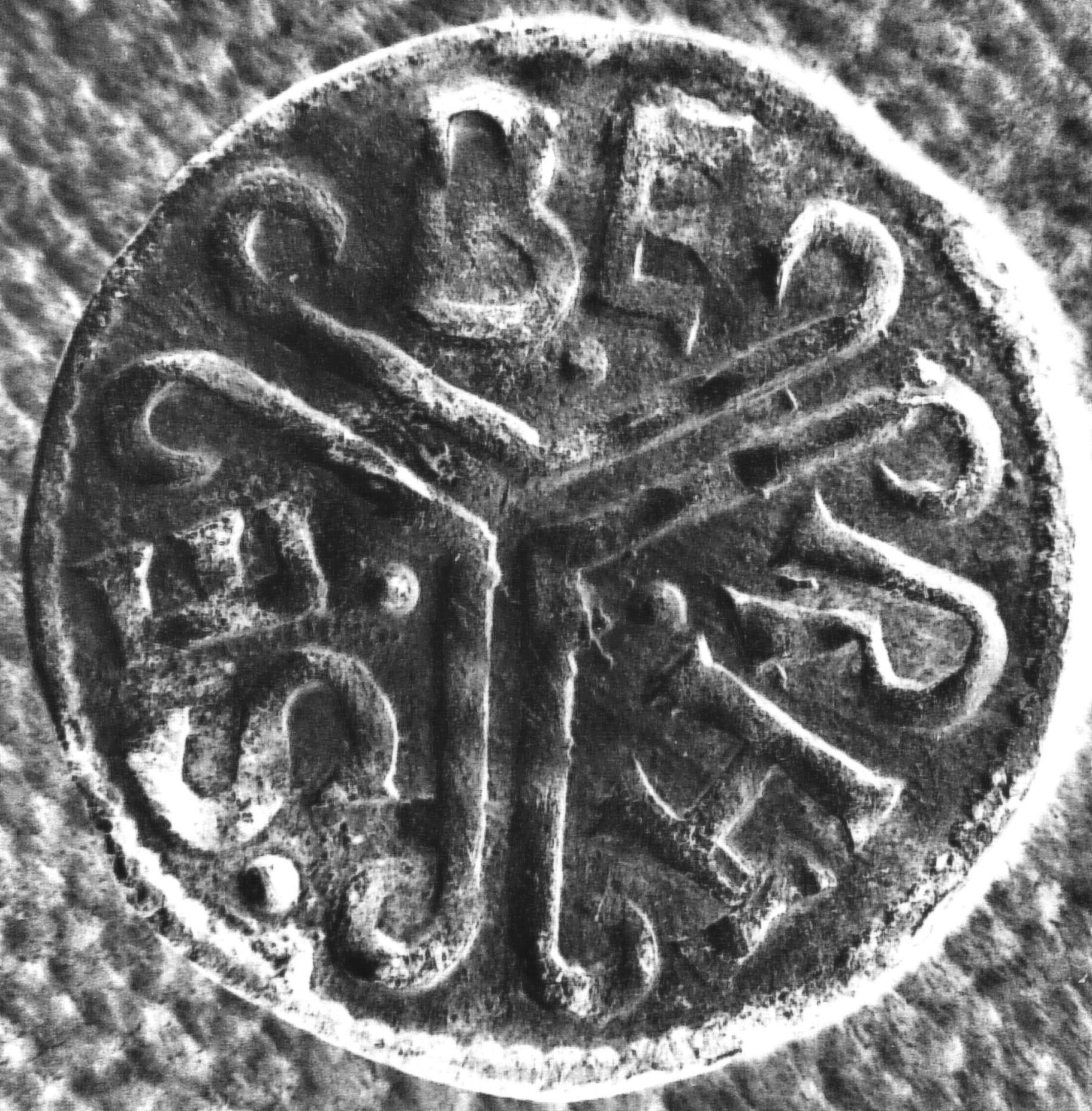 A rare silver Saxon coin bearing the name Coenwulf