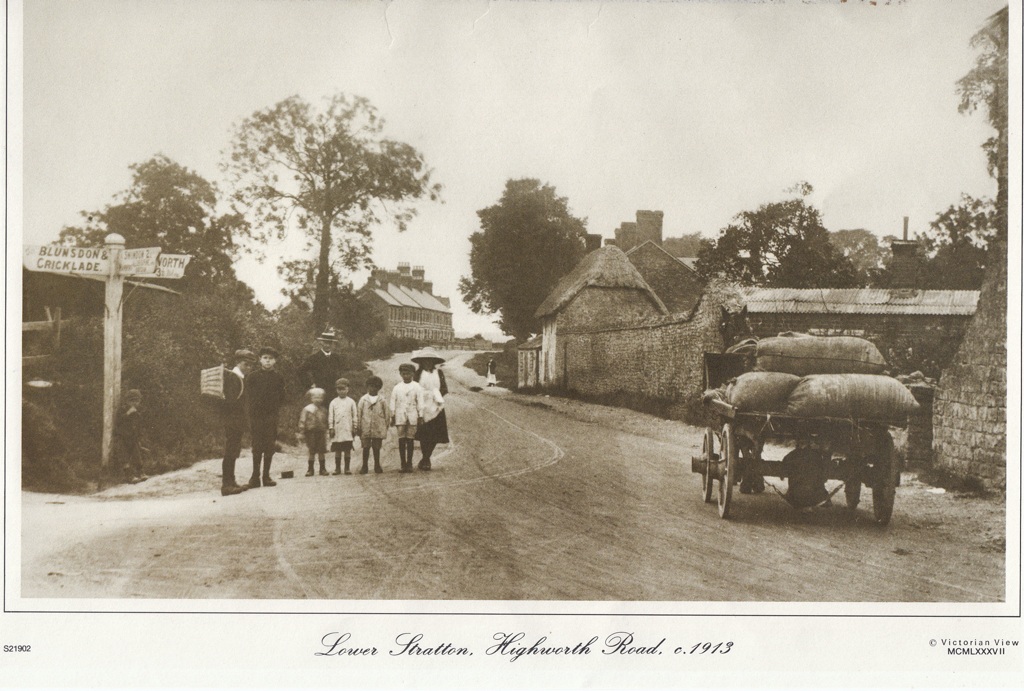 Lower Stratton Crossroads by the Crown Inn