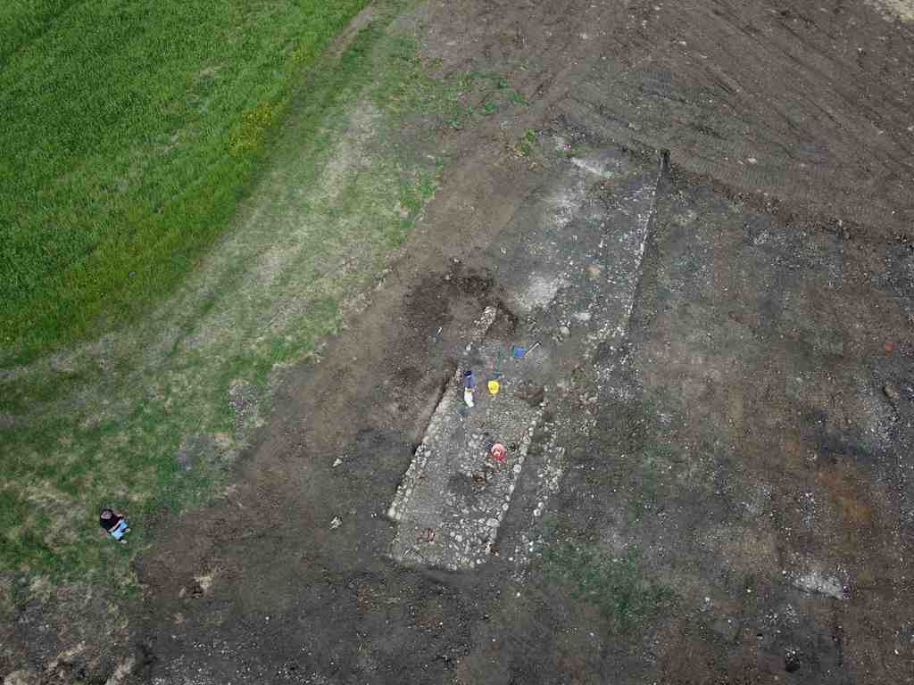 The outline of the cottage