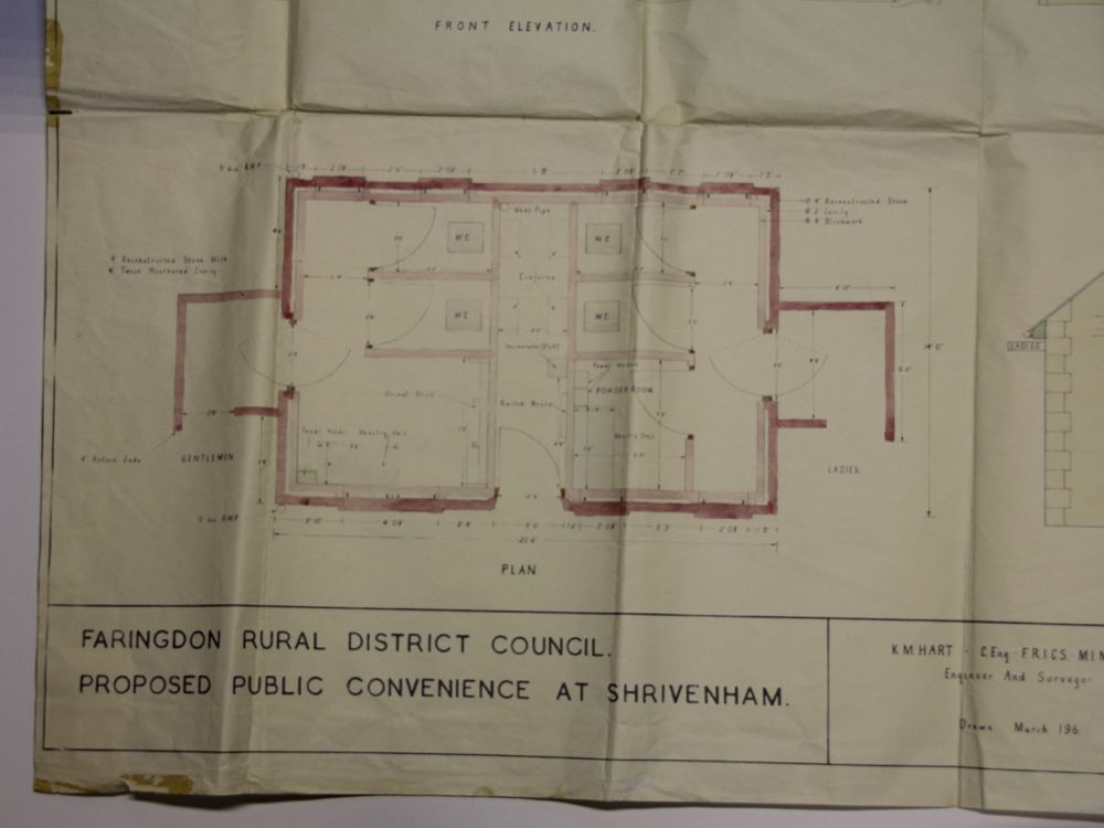 Proposed Public Conveniences at Shrivenham circa 1965