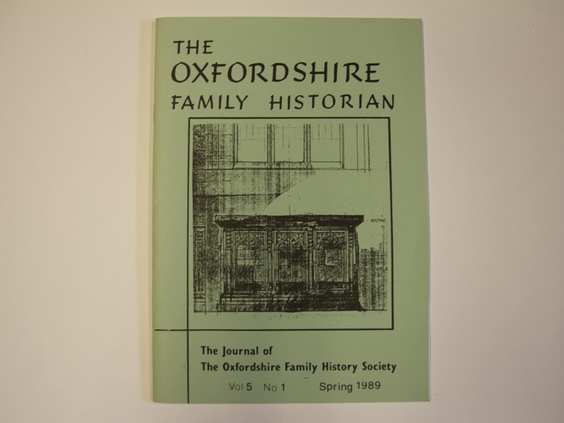 The Oxfordshire Family Historian pamphlet