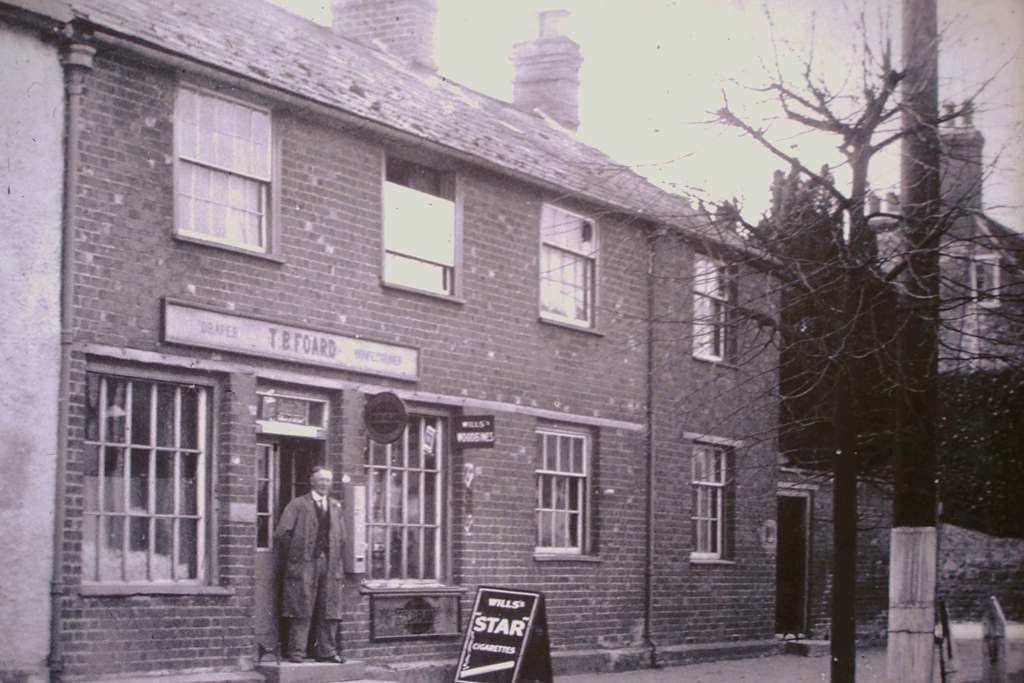 Thomas Foard outside his shop circa 1920s. He died in 1933. Photo from the SHS Les Judd collection