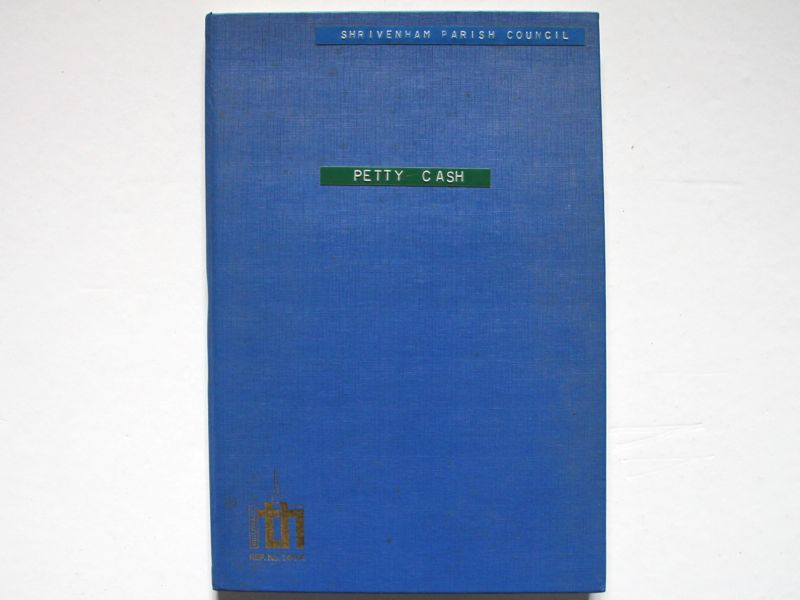 Petty Cash Book, Shrivenham Parish Council. 1971 to 1982