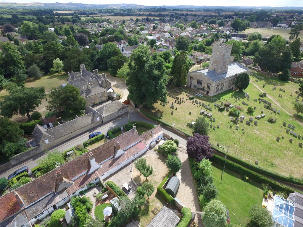 The Church and church yard.