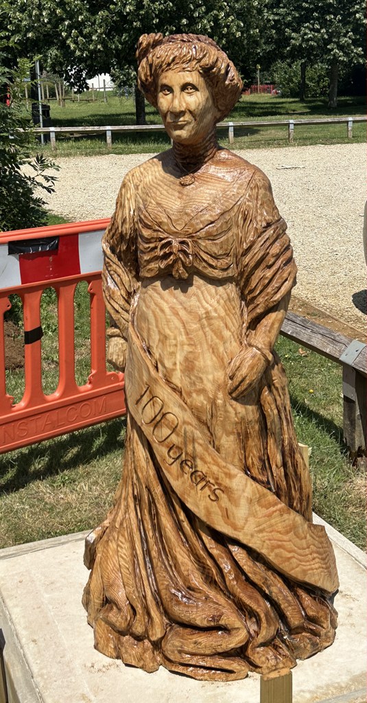 The carved statue of Lady Charlotte Barrington