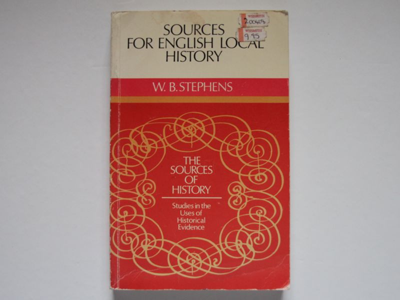 Sources of English Local History book