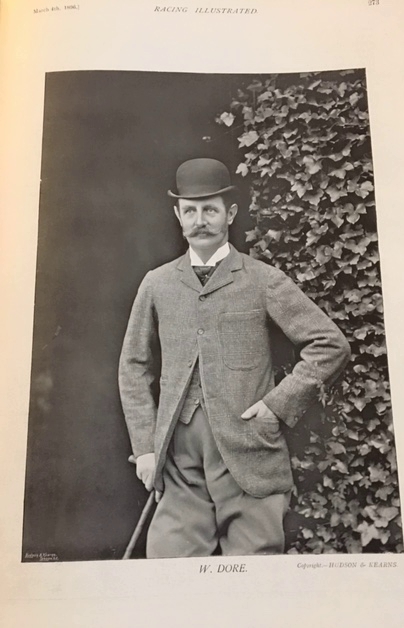 WA photo of William Dore from the Racing Illustrated magazine of 1896