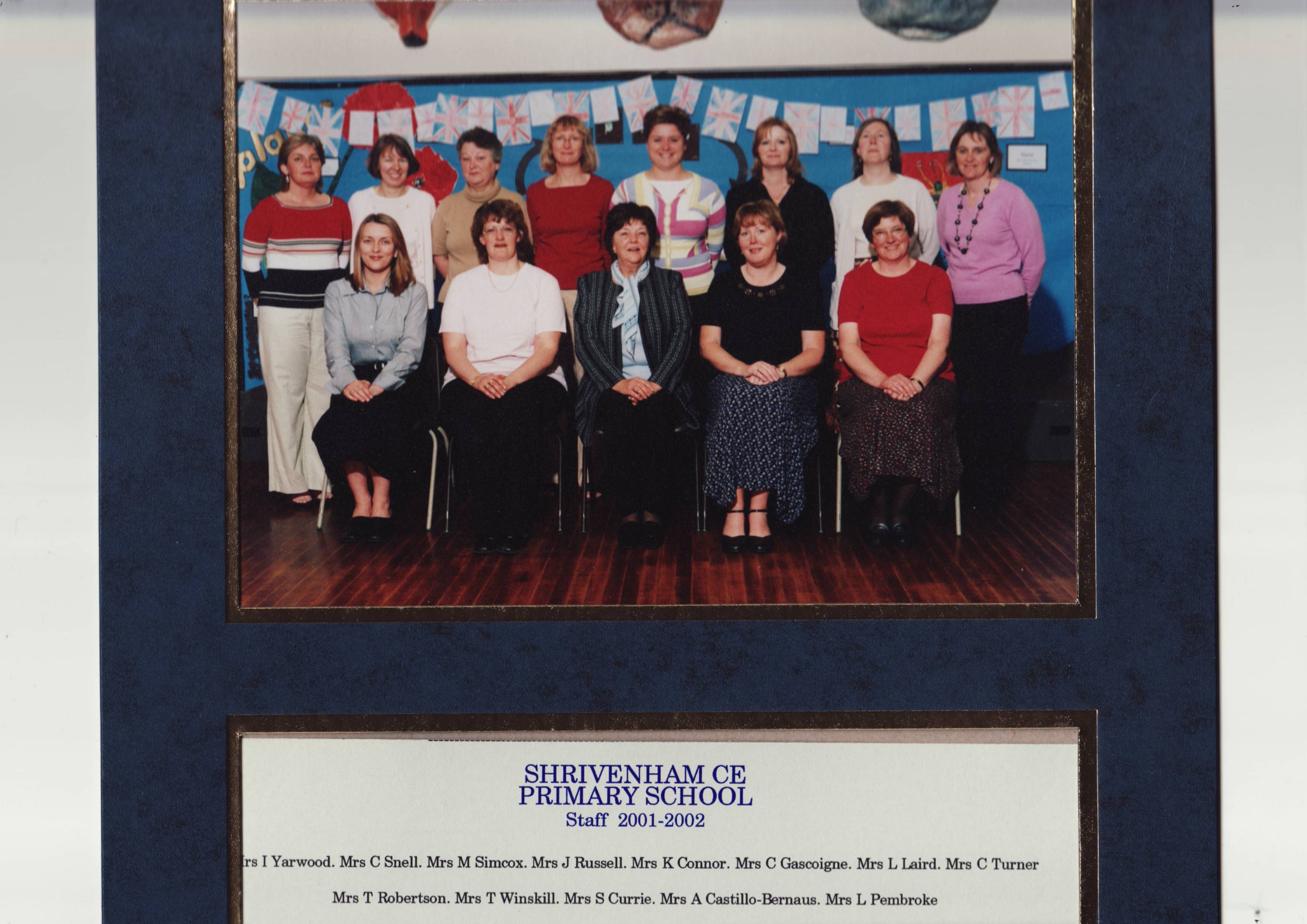 School staff of 2001 - 2