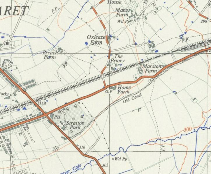 Map circa 1940 showing the location of Home Farm near Stratton Crossroads. Clip courtesy of National Library of Scotland