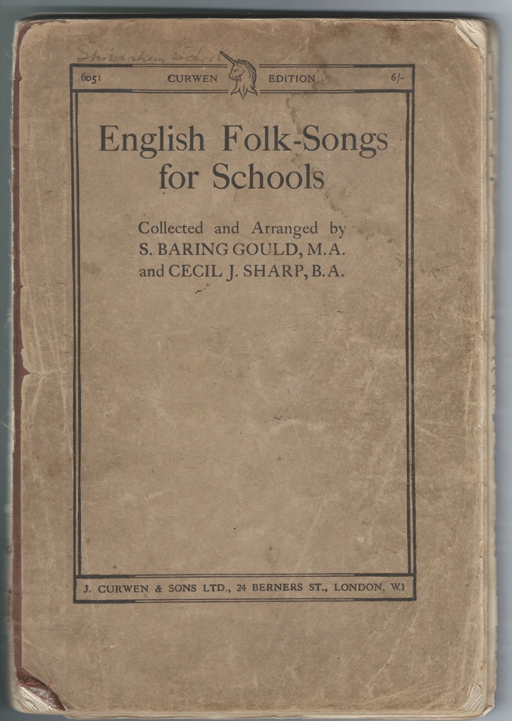 Front cover of Folk songs book ex Shrivenham Primary School