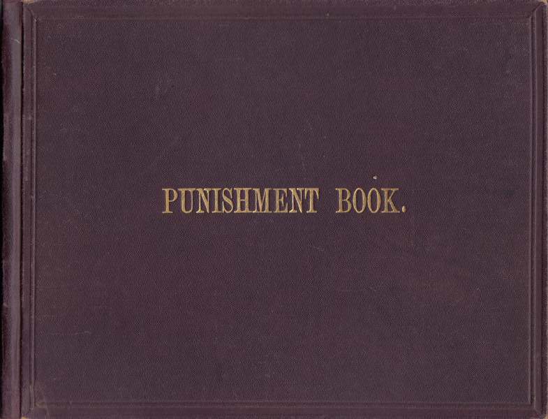 The front cover of the Punishment book