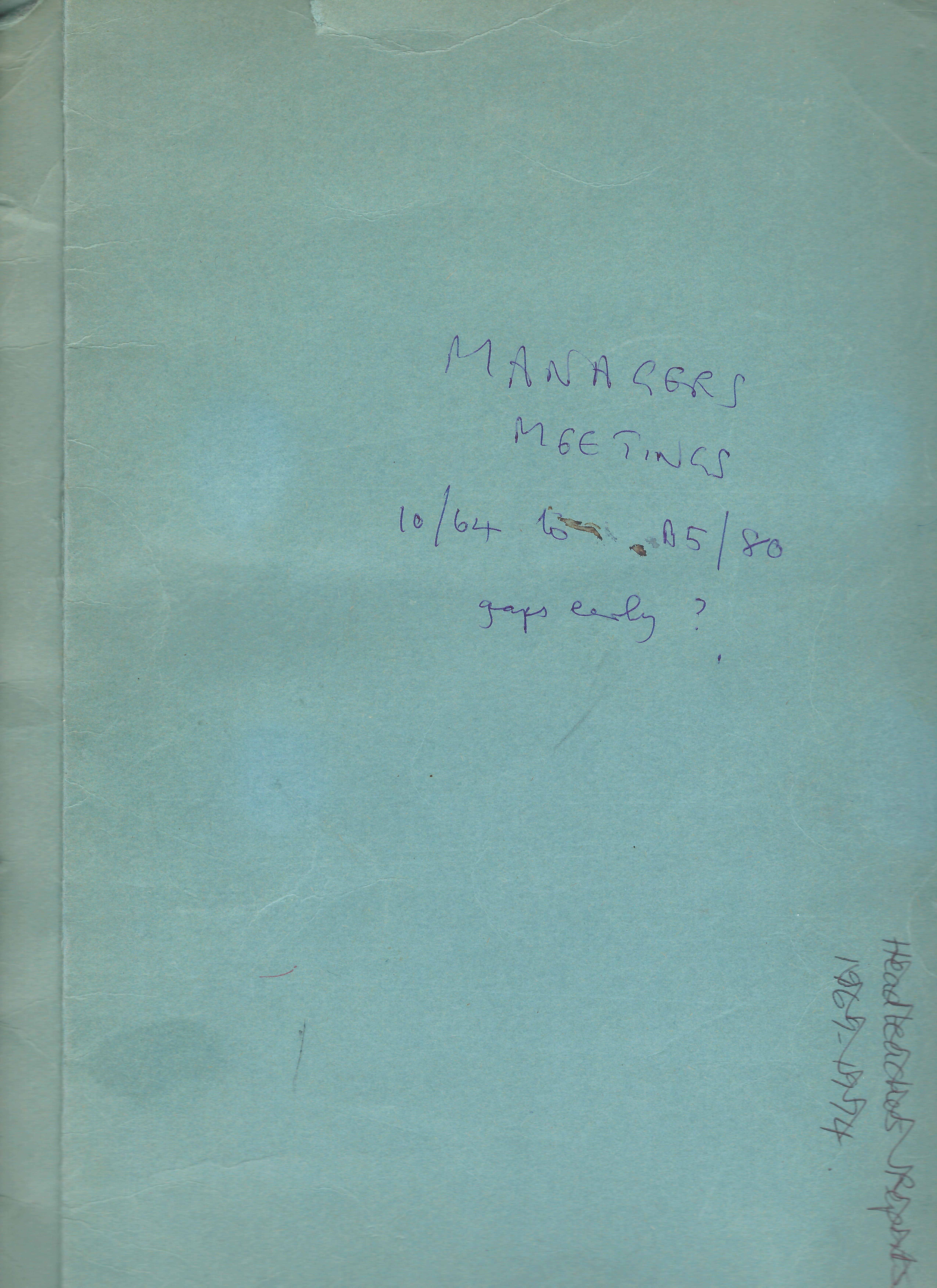 Cover of the folder