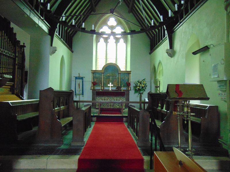 A view of the Altar in Bourton church